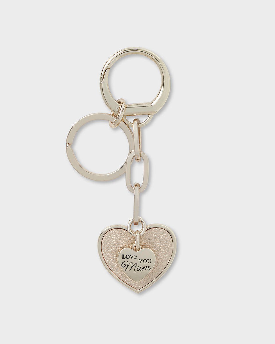 Madison Love You Mum Heart Keychain Gold – Madison Accessories