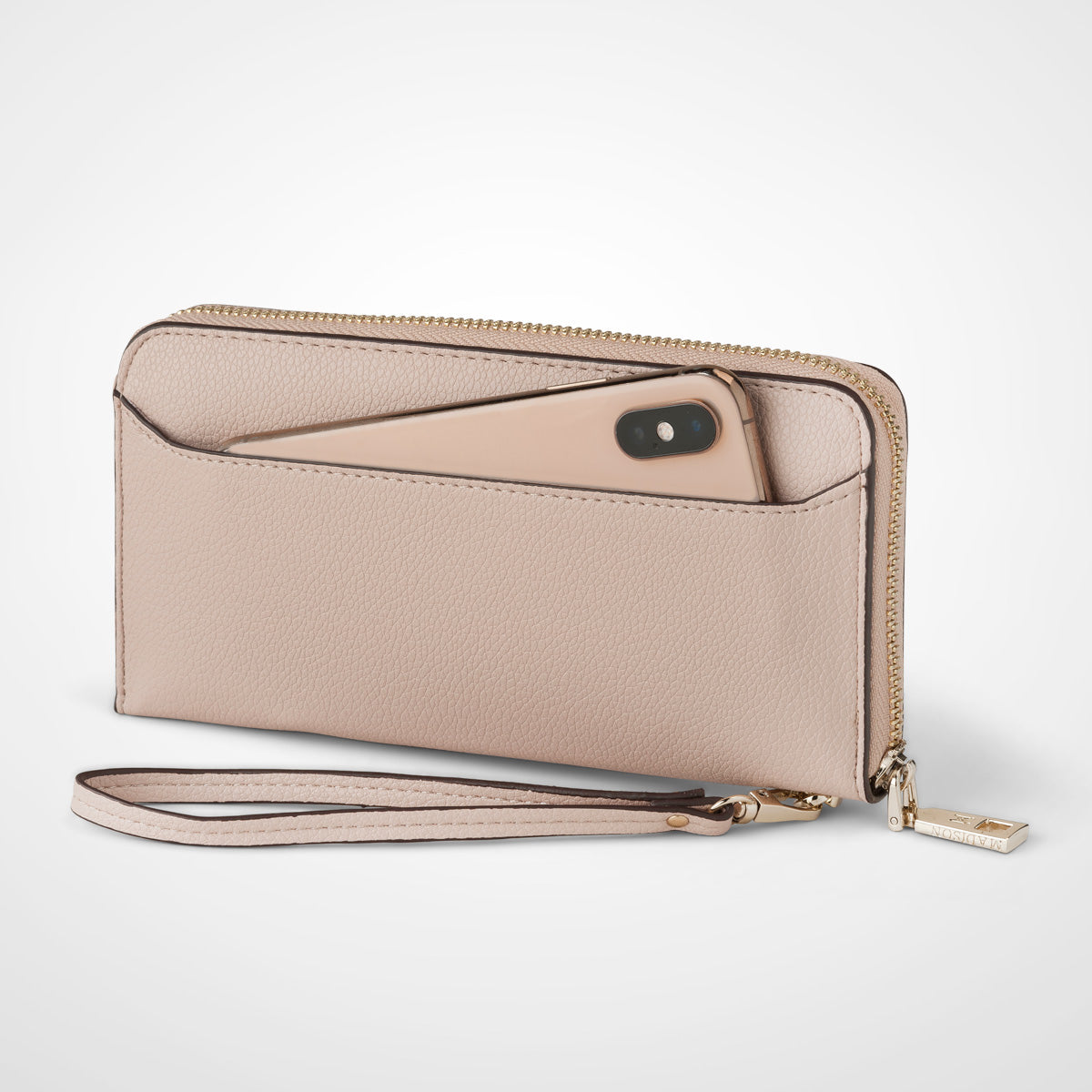 Madison Harlow Zip around Clutch Wallet with Detachable Wrist