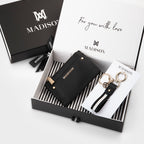 Stripe Keychain & Cardholder Wallet Giftbox