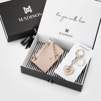 Hearts Keychain & Cardholder Wallet Giftbox