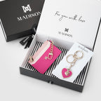 Hearts Keychain & Cardholder Wallet Giftbox