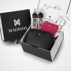 Monica 5 Piece Giftbox - Crossbody Bag, Aztec Bag Strap, Cardholder, Keychain & Personalisation Charm