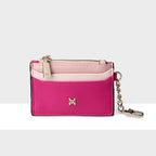 Hannah Zip Card Case with Chain Clip