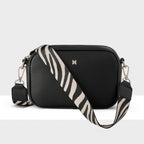 Monica Camera Crossbody Bag + Zebra Bag Strap