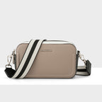 Maddie Double Zip Camera Crossbody Bag + Stripe Bag Strap