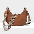 Pia Cresent Shoulder Bag with Crossbody Strap + Aztec Strap