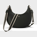 Pia Cresent Shoulder Bag with Crossbody Strap + Stripe Strap