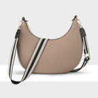 Pia Cresent Shoulder Bag with Crossbody Strap + Stripe Strap