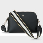 Sophie Curve Top Crossbody Bag + Metallic Stripe Bag Strap