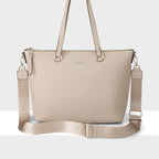 Vivian Medium Zip Top Tote + Monogram Strap