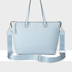 Vivian Medium Zip Top Tote + Monogram Strap