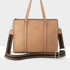 Riley Zip Top Tote + Stripe Bag Strap