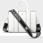 Nova Small Grab Tote + Monogram Stripe Strap