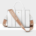 Nova Small Grab Tote + Monogram Stripe Strap