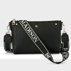 Eden Zip Top Crossbody Bag + Stripe Strap