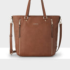Amelia Large Zip Detail Tote with Crossbody Strap