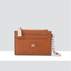 Hannah Zip Card Case with Chain Clip