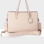 Sheree Large Laptop Tote Work Bag with Monogram Crossbody Strap