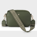 Monica Camera Crossbody Bag + Chevron Stripe Bag Strap