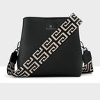 Joanie 3 Compartment Crossbody Bucket Bag + Graphic Bag Strap
