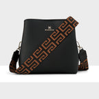 Joanie 3 Compartment Crossbody Bucket Bag + Graphic Bag Strap