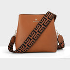 Joanie 3 Compartment Crossbody Bucket Bag + Graphic Bag Strap