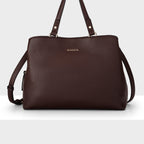 Katherine Medium Satchel with 3 Compartments & Crossbody Strap