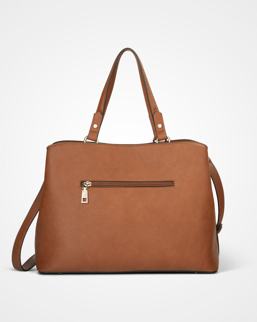 Madison Katherine Medium Satchel with 3 Compartments & Crossbody