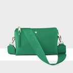 Josie Small 3 Compartment Crossbody Bag with Monogram Strap