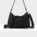 Jo Convertible Small Hobo Shoulder Bag with Monogram Crossbody Strap