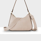 Jo Convertible Small Hobo Shoulder Bag with Monogram Crossbody Strap