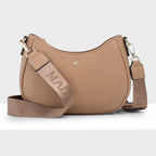 Simone Crescent Zip Top Small Crossbody Bag + Monogram Bag Strap