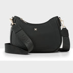 Simone Crescent Zip Top Small Crossbody Bag + Monogram Bag Strap