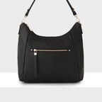 Raquel Soft Large Zip Pocket Hobo Shoulder Bag