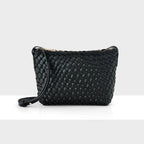 Leah Weave Small Zip Top Crossbody Bag
