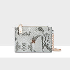 Hannah Zip Card Case with Chain Clip